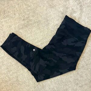 Lululemon Athletica Black Leggings with Wide Waistband